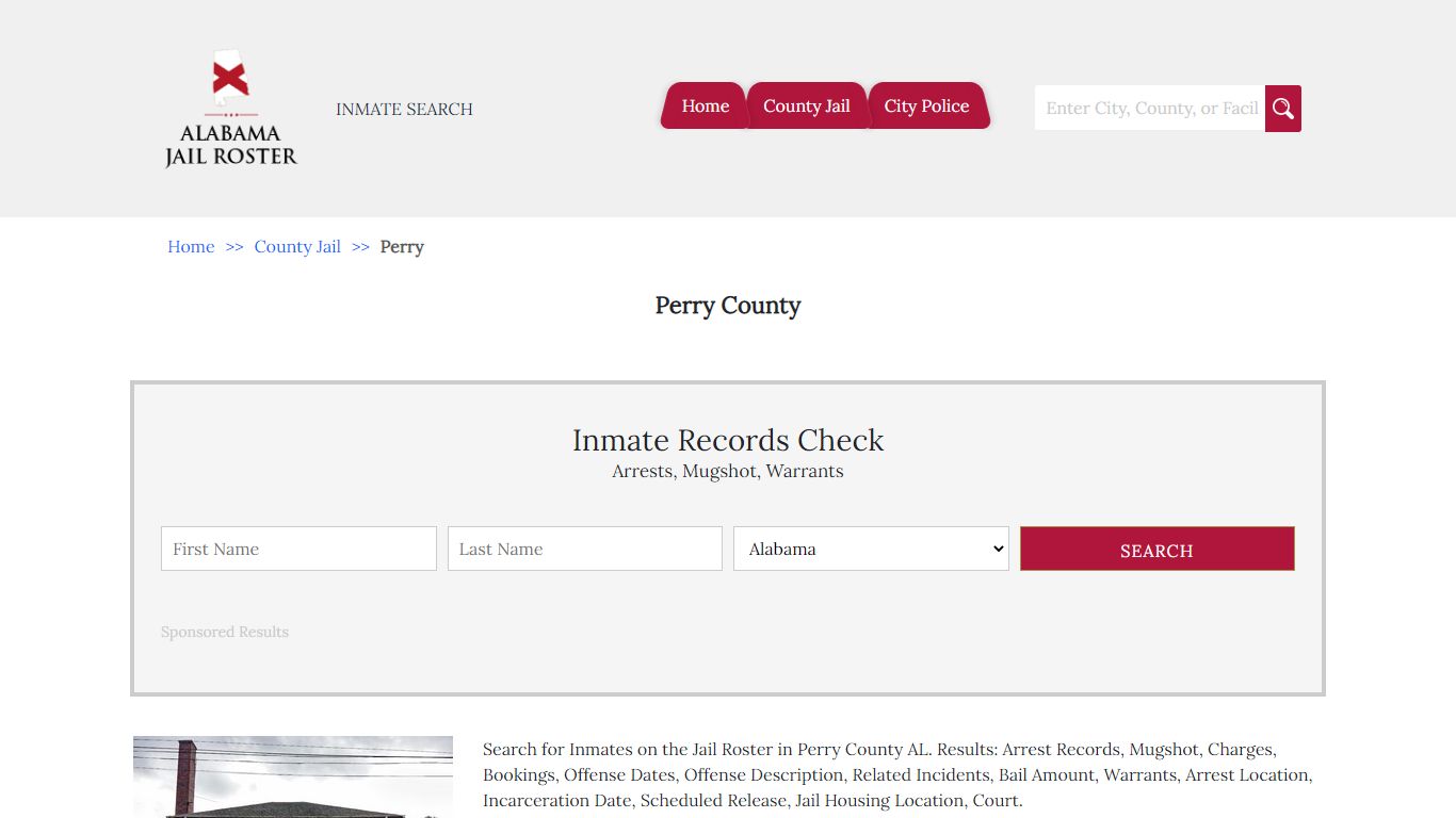 Perry County - Alabama Jail Inmate Search