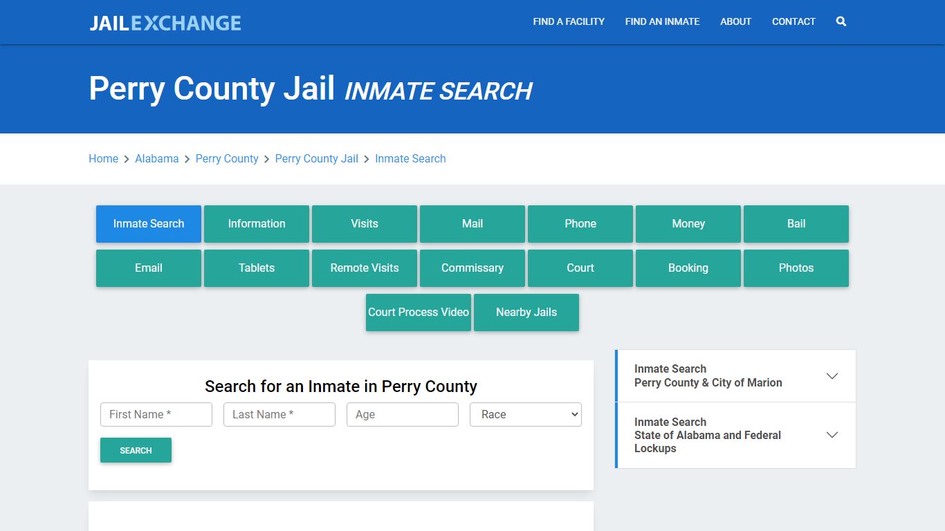 Perry County Jail, AL Inmate Search: Roster & Mugshots